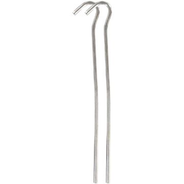 Highlander Steel Wire Tent Peg - Silver, 18 cm