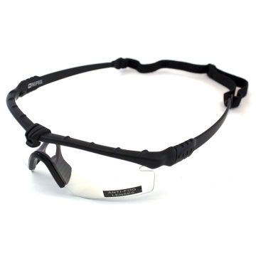 Nuprol Battle Pros Black Frame Clear Lens With Insert 6042