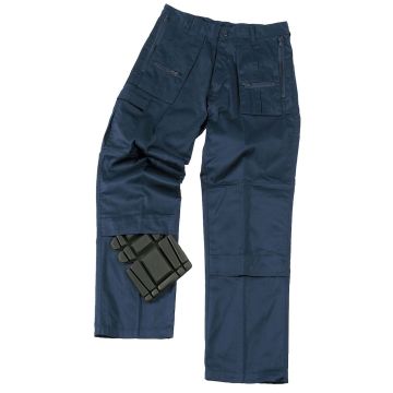 Mens Work Action Trousers Navy Blue
