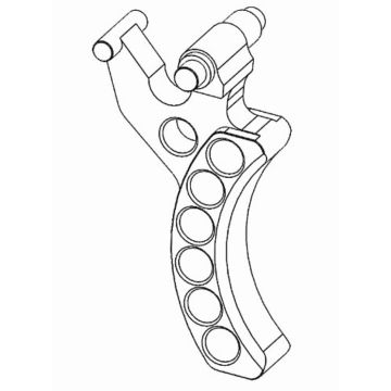 Retro Arms CNC AK Trigger Type C - 6794 Red