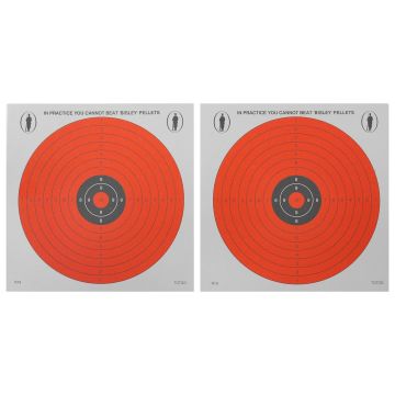 Bisley 50 14cm Red Day Glo Targets