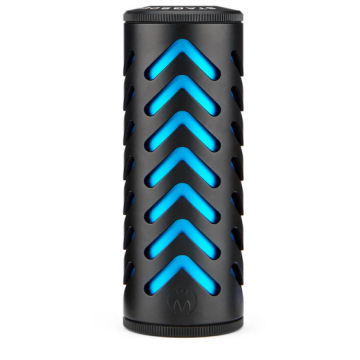3 Legged Thing - The ModFather 1/2 Inch UNF Airgun Moderator - Chevron - Black / Blue 