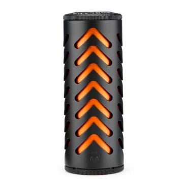 3 Legged Thing - The ModFather 1/2 Inch UNF Airgun Moderator - Chevron - Black / Orange 