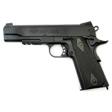 Cybergun Colt 1911 Rail Gun Black 6mm GBB Co2 RIF