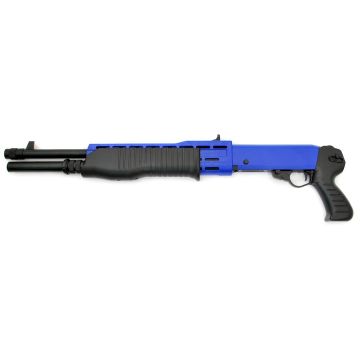 Double Eagle M63 Spas-12 Style 6mm Airsoft Triple Shot Shotgun Two Tone