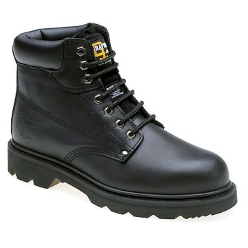 M124A Grafters Goodyear Welted Black Safety Toe Boots