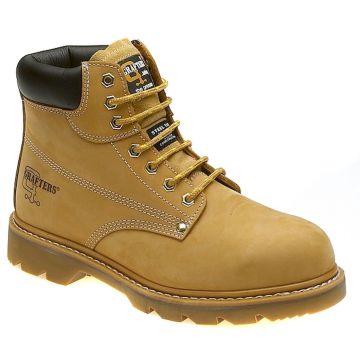 M124N Grafters Goodyear Welted Tan Safety Toe Boots
