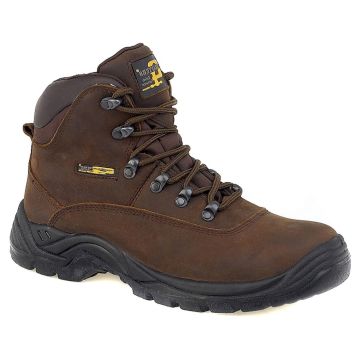 M216B Grafters Brown CrazyHorse Safety Toe&Mid-Sole Jontex Boots