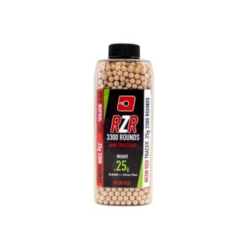 Nuprol 0.25g RZR Red Tracer 6mm BBs 3300 Bottle