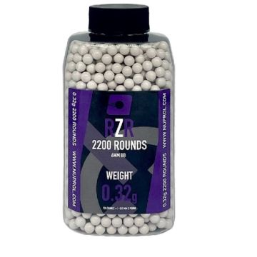 RZR 0.32g Airsoft Ammo - 2200rd Bottle