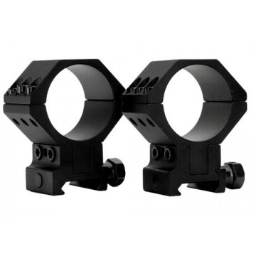 WULF 40 MOA Adjustable 6 Screw Rings - Picatinny - 30mm Tube