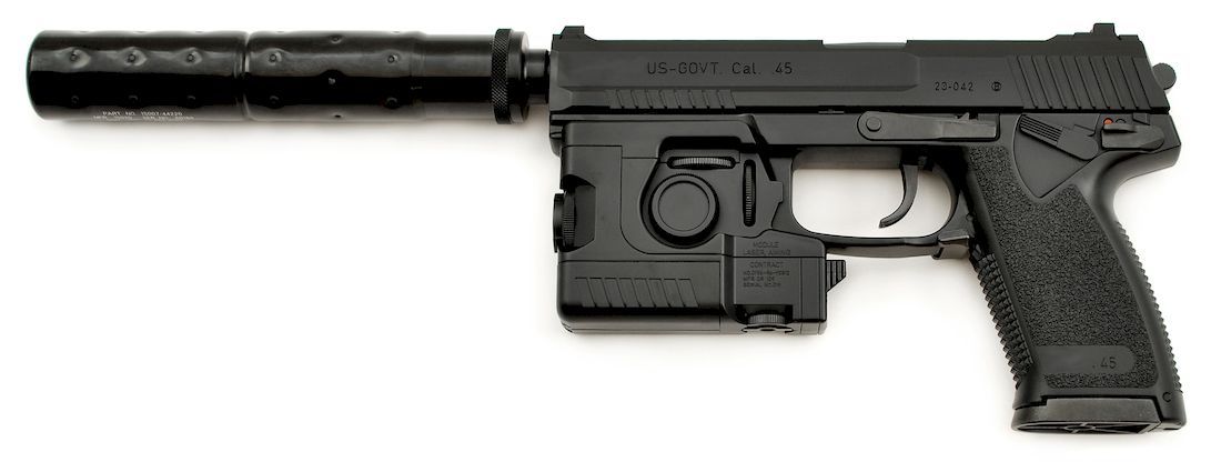 Tokyo Marui Socom Upgraded 6mm Airsoft Gas Non-Blowback Pistol RIF