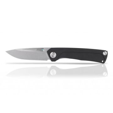 Acta Non Verba Z200 Stonewash Blade Black G10 Handle Liner Lock Knife