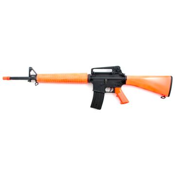 AGM M16A2 Standard Grip Orange 6mm Airsoft Electric Assault Rifle Two Tone