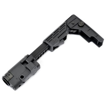 Ares M4 Retractable Folding Buttstock Black