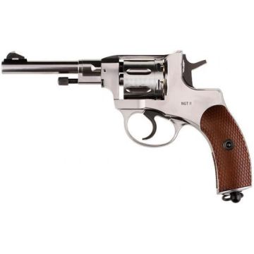 Gletcher NGT Silver Revolver .177 Pellet Co2 Air Pistol 