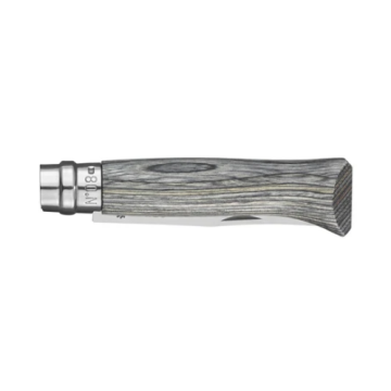 Opinel No08 Carbon Steel Lock Knife Grey Laminate