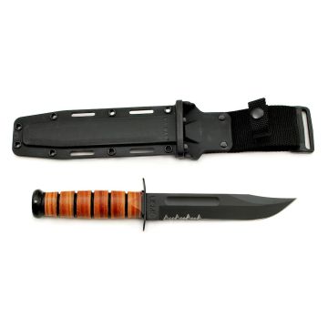 Ka-Bar USMC Serrated Sheath Knife 5018