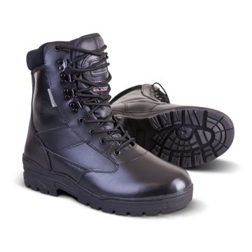 KombatUK Tactical Pro All Leather Patrol Boot - Black