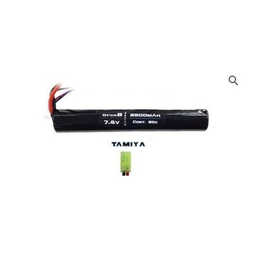 Oper8 7.4V Li-ion 2500MAH Stick Battery – Tamiya