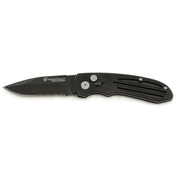 Smith & Wesson SW50BS Button Lock Lock Knife
