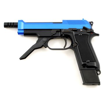 SI93 Beretta M93 Style 6mm BB Gas Blow Back Pistol Two Tone