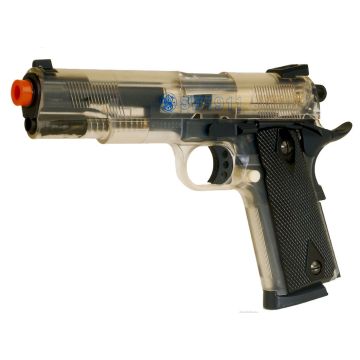 Cybergun Ultragrade Smith & Wesson 1911 6mm BB Clear Plastic Pistol Two Tone