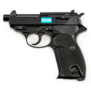 WE P38 Compact With Silencer 6mm Airsoft Gas Blow Back Pistol RIF GBB