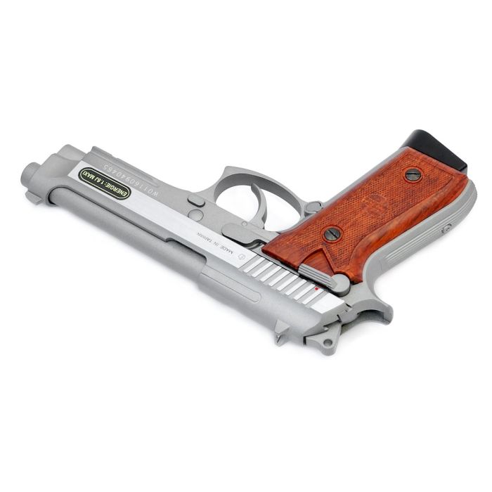 Swiss Arms SA92 Silver Beretta Style .177 BB Co2 Blow-Back Air Pistol