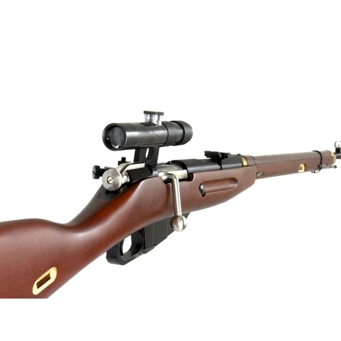 Fusil Mosin Nagan Sniper 1/6 – Réplique Bois Et Métal Pour Figurine, Crazy Owners, 30 Cm, Neuf