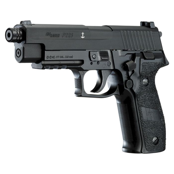 P226 シルバー/ブラック & P7 M13 ブラック Sig Sauer P226 Black .177 Pellet Blow-Back Co2 Air Pistol