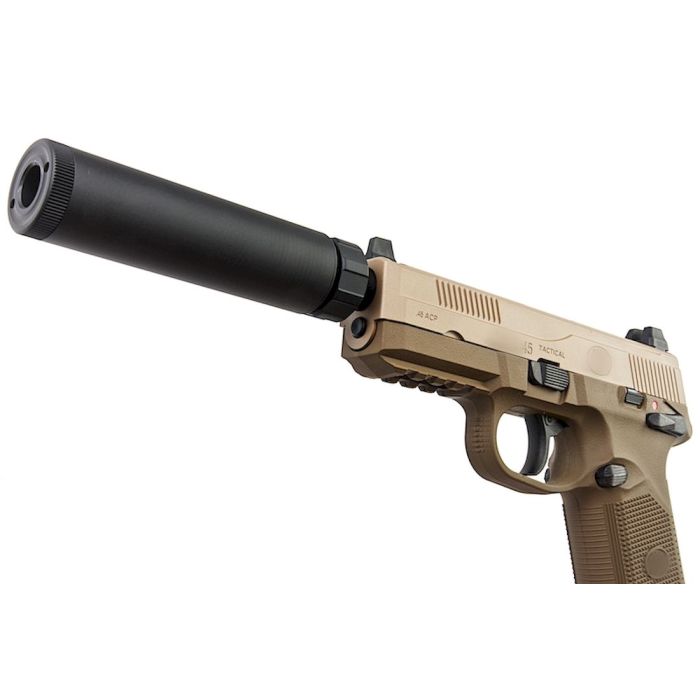 Tokyo Marui FNX-45/HK45 Suppressor Black