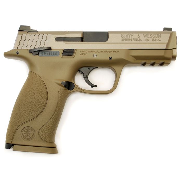 Tokyo Marui Smith & Wesson M&P9 V-Custom Tan 6mm Airsoft Gas Blow