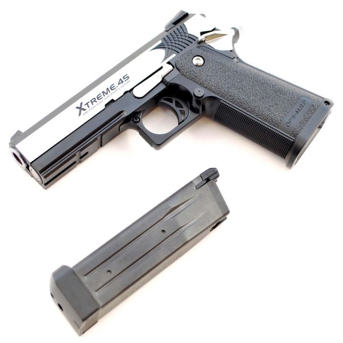Tokyo Marui Xtreme .45 6mm Airsoft Gas Blow Back Pistol RIF