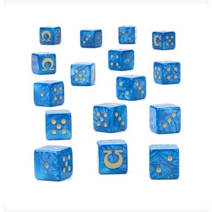 Warhammer 40000 UltraMarines Dice Set 55-66 (Pre-orders ship on or