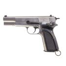 WE Browning Hi-Power MK3 Silver 6mm Airsoft Gas Blow Back Pistol RIF GBB