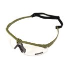 Nuprol Battle Pros Green Frame Clear Lens Glasses 6042