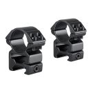 Hawke Match High Ring Mounts For 1 Inch Tube And Weaver Rail 22114