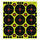 Splatter Paper 3" Adhesive Targets 25 Sheets