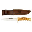 Muela Ranger-14.OLS Wood Handle Sheath Knife With Leather Sheath