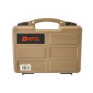 Nuprol Hard Pistol Case Tan Wave Foam