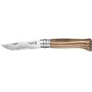 Opinel No08 Carbon Steel Lock Knife Brown Laminate