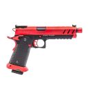 Vorsk CS 5.1 Hi Capa Vengeance Black/Red 6mm GBB Airsoft Pistol (Two Tone)