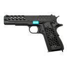 WE Hex Cut 1911 Black 6mm Airsoft GBB Pistol RIF