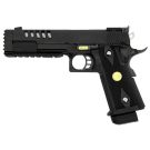WE Hi-Capa 5.2K Black 6mm Airsoft Gas Blow Back Pistol RIF GBB