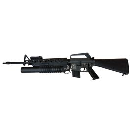 E&C Grey XM16E1 with M203 Launcher Airsoft Rifle AEG  E&C-703