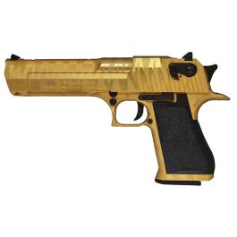 Cybergun WE Desert Eagle .50AE Custom Tiger Stripe Gold 6mm Airsoft Gas Blow Back Pistol RIF Discontinued