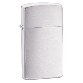 1600 Slim Brushed Chrome Zippo Lighter