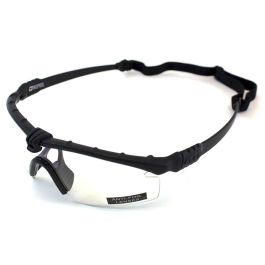 Nuprol Battle Pros Black Frame Clear Lens Glasses With Insert 6042