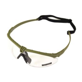 Nuprol Battle Pros Green Frame Clear Lens Glasses With Insert 6042